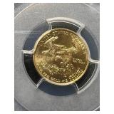 2015 AMERICAN GOLD EAGLE 1/10TH OZ PCGS MS69 NARROW REEDS