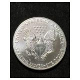 1992 AMERICAN SILVER EAGLE 1 TROY OZ .999 FINE SILVER
