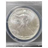 1990 AMERICAN SILVER EAGLE ANACS MS69