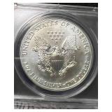 1990 AMERICAN SILVER EAGLE ANACS MS69