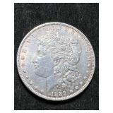 1889 US MORGAN SILVER DOLLAR