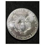 1987 AMERICAN SILVER EAGLE 1 TROY OZ .999 FINE SILVER