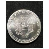 1989 AMERICAN SILVER EAGLE 1 TROY OZ .999 FINE SILVER