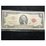 1963 US RED SEAL $2 BILL