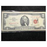1963 US RED SEAL $2 BILL