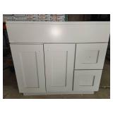 36x22 grey vanity cabinet