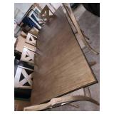 Raven Wood Dining Set table and 7 chairs