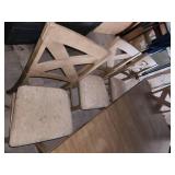 Raven Wood Dining Set table and 7 chairs