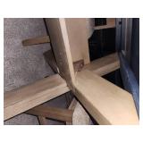 Raven Wood Dining Set table and 7 chairs