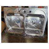 Double Double stainless steel kitchen sink