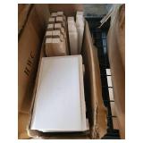 Boxes of white  trim blocks