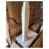 Boxes of white  trim blocks