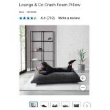 Grey crash pillow