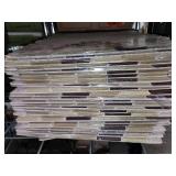 Multi brown glass mosiac tile