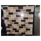 Multi brown glass mosiac tile