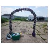 Wedding arch and decor