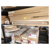 white floating shelves