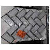 Ice bevel herringbone mosiac tile