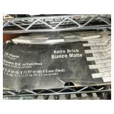 Retro brick bianco matte mosiac tile