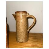 Set of 3 Handcrafted Studio Pottery Pitchers / Vases