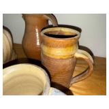 Set of 5 Handmade Studio Pottery Jugs and Mugs