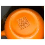 Chinese Clay Teapot and Lidded Jar with Calligraphy