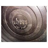 Lot of 4 Lodge Cast Iron Skillets and Griddles Various Sizes