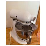 KitchenAid Artisan White Stand Mixer with Stainless Steel Bowl