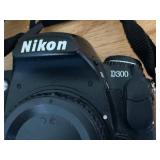Nikon D300 DSLR Camera Body with Vertical Battery Grip and Carrying Bag