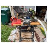 Hitachi C10FCH2 Laser Compound Miter Saw with Stand and Porter-Cable Sander