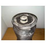 Signed Black Stoneware Pottery Jar with Lid by Douglas Johnson