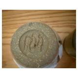 Collection of 7 Studio Pottery Cups and Jars, Signed Ceramic Pieces