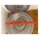 Set of 2 Signed Studio Art Pottery Bowls with Decorative Glaze, 15 Inch Diameter