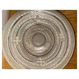 Set of 2 Signed Studio Art Pottery Bowls with Decorative Glaze, 15 Inch Diameter