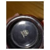 Longstem Red Lacquer Vase with Bird and Floral Motif, 6 Inch