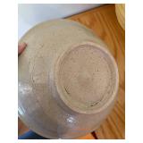 Set of 4 Vintage Stoneware Mixing Bowls Including McCoy and Handcrafted Designs