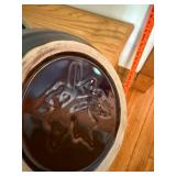 Set of 4 Vintage Stoneware Mixing Bowls Including McCoy and Handcrafted Designs