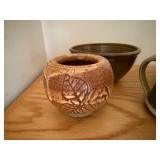 Set of 4 Studio Art Pottery Bowls and Cups Signed by Artists