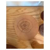 Collection of Wooden Bowls, Plates, and Kitchenware