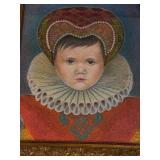 Framed Portrait Painting of Hazel de Medici with Ornate Gilt Frame