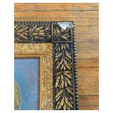 Framed Portrait Painting of Hazel de Medici with Ornate Gilt Frame