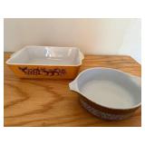 Vintage Pyrex Baking Dish and Mixing Bowl Set
