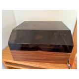 Vintage Dual 1219 Turntable with Dust Cover and Wood Base