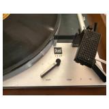 Vintage Dual 1219 Turntable with Dust Cover and Wood Base