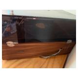 Vintage Dual 1219 Turntable with Dust Cover and Wood Base