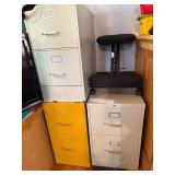 Set of 3 Metal Filing Cabinets