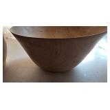 Hand-Turned Box Elder Vase and Maple Bowl Set by J. Leck