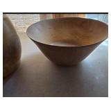 Hand-Turned Box Elder Vase and Maple Bowl Set by J. Leck