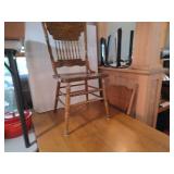 Wood Dining Table with 4 Matching Wooden Chairs