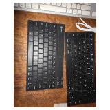 Lot of 8 Assorted Wired and Wireless Computer Keyboards